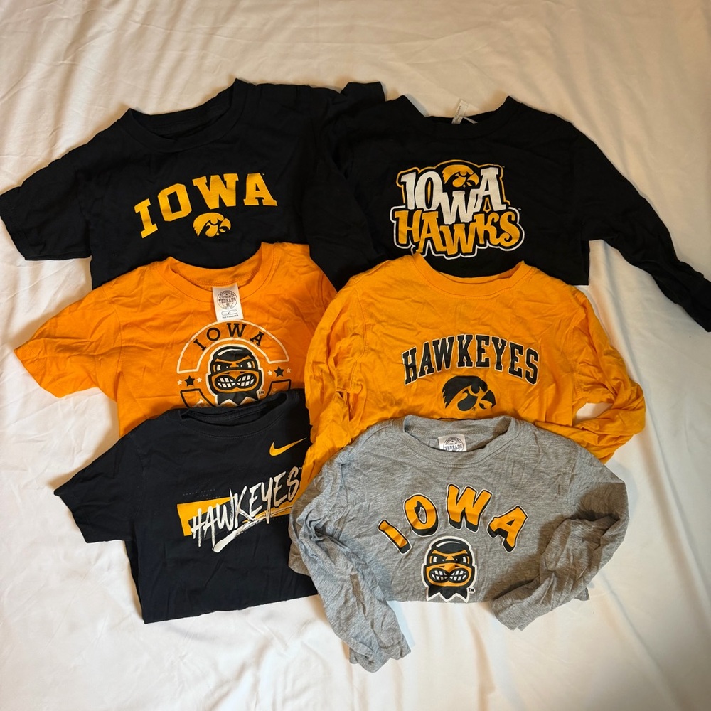 Iowa Hawkeyes Kids Shirt Collection - Black, Yellow, Gray